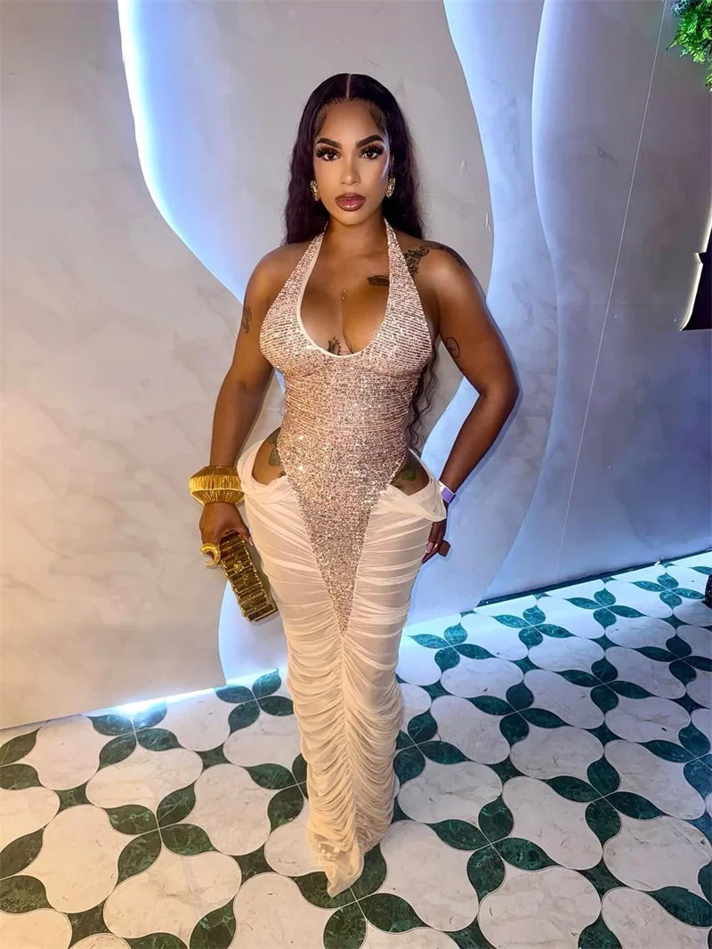 Glitter Sheer Mesh Bodycon