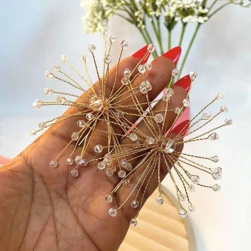 Fleur Crystal Studs