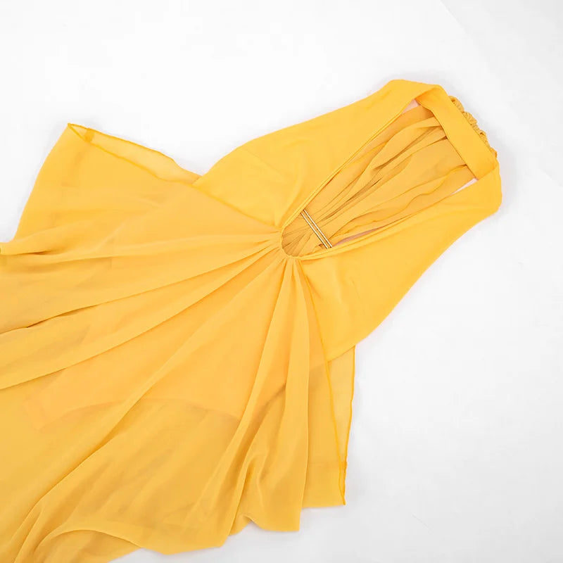 Dalia Deep-V Backless Maxi