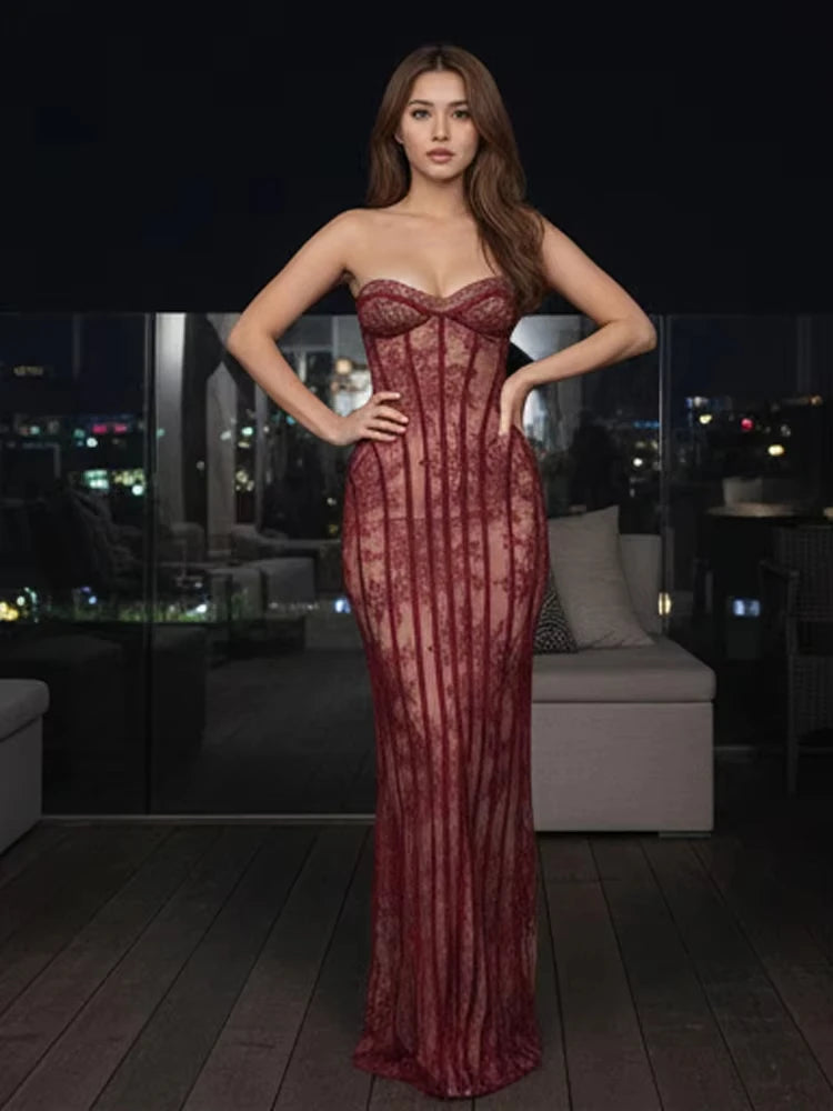 Brielle Strapless Maxi