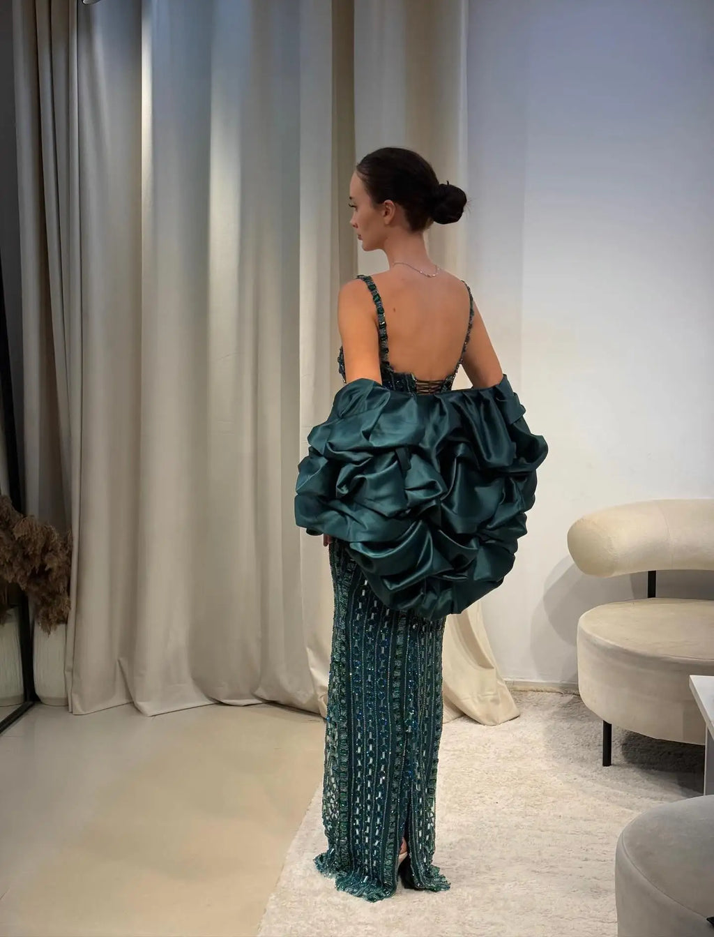 Emeraude Crystal Mermaid Gown