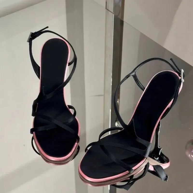 Bicolore Satin Stilettos