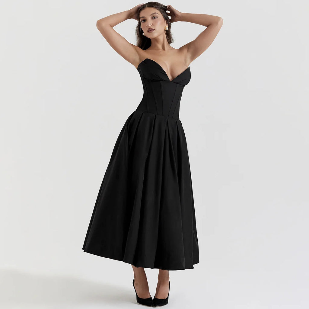 Solstice Strapless Flare Dress