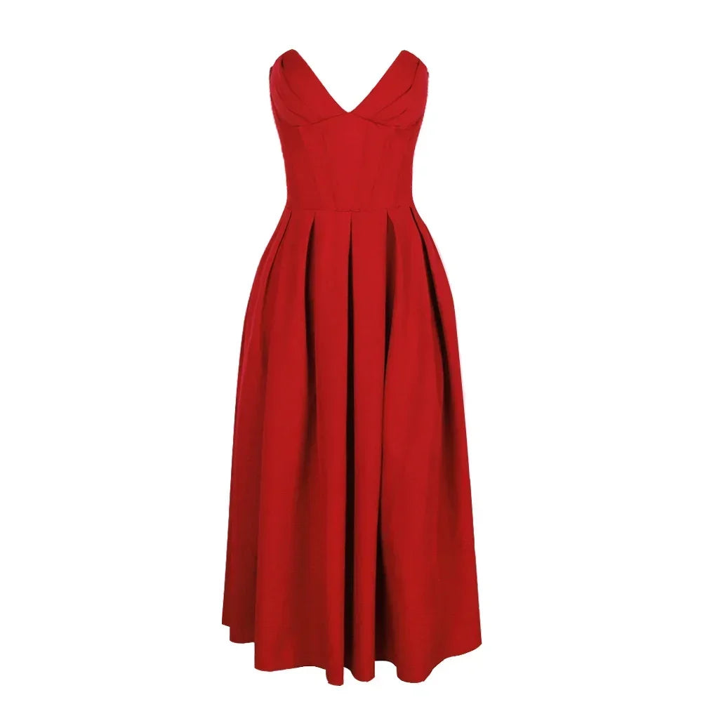 Solstice Strapless Flare Dress