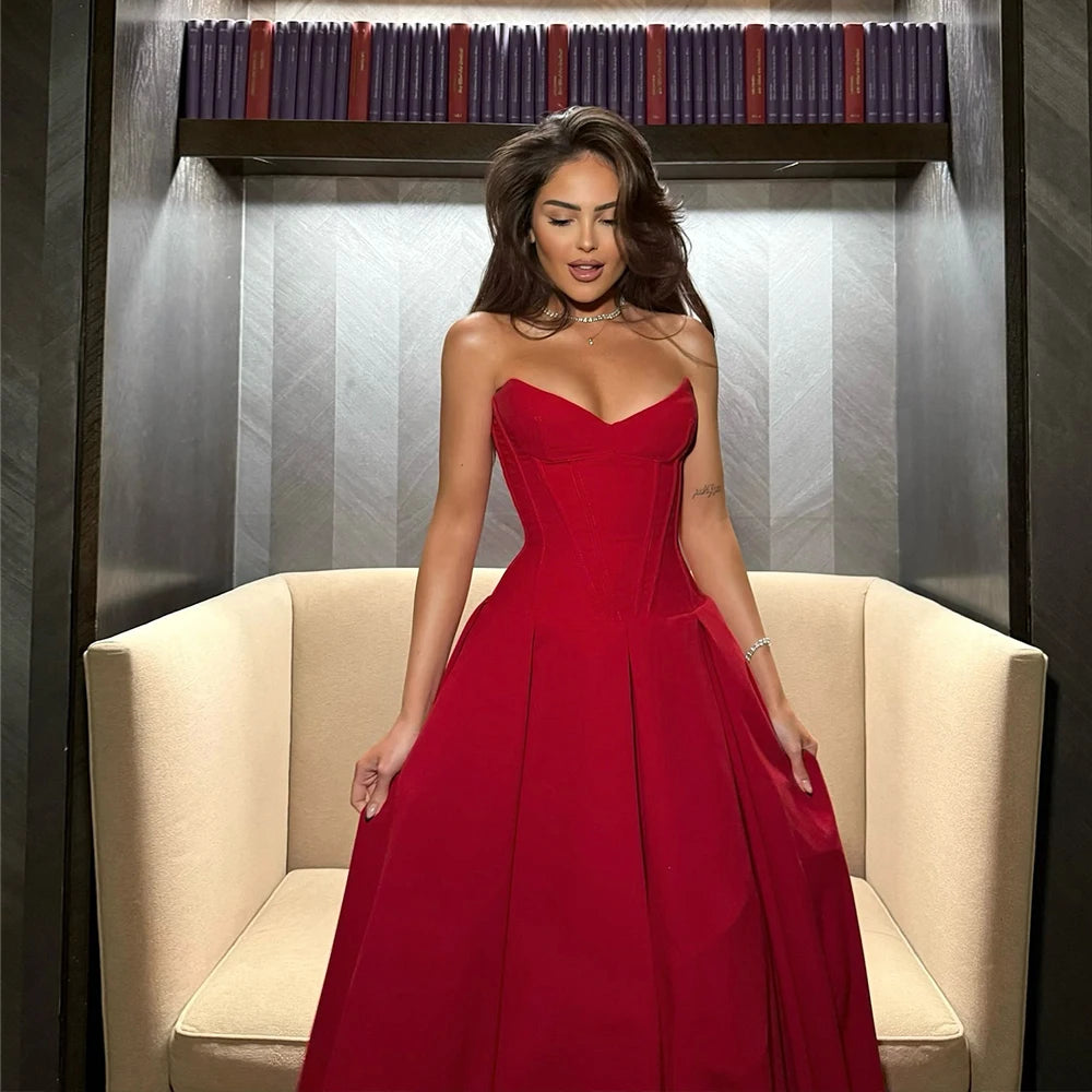 Solstice Strapless Flare Dress