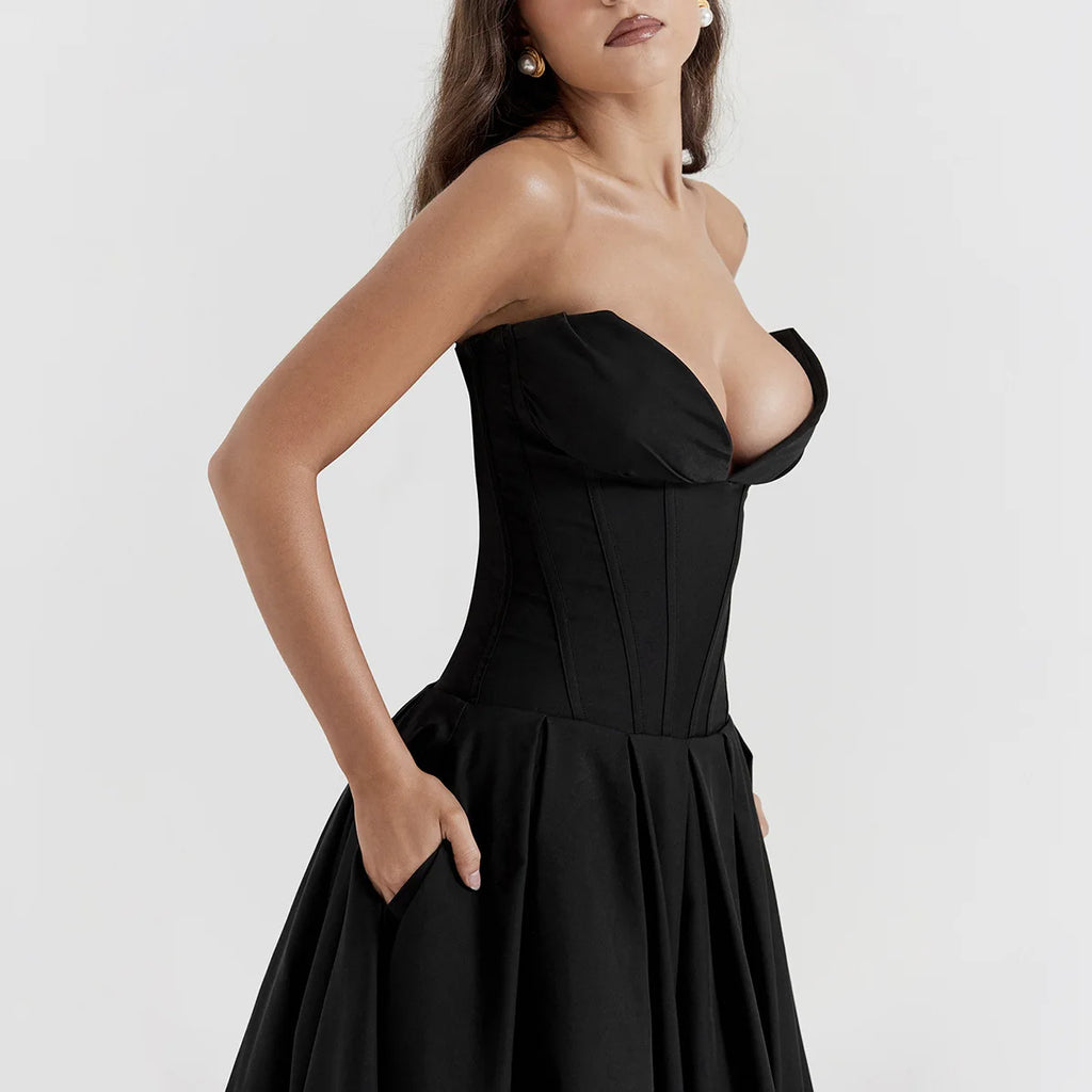 Solstice Strapless Flare Dress