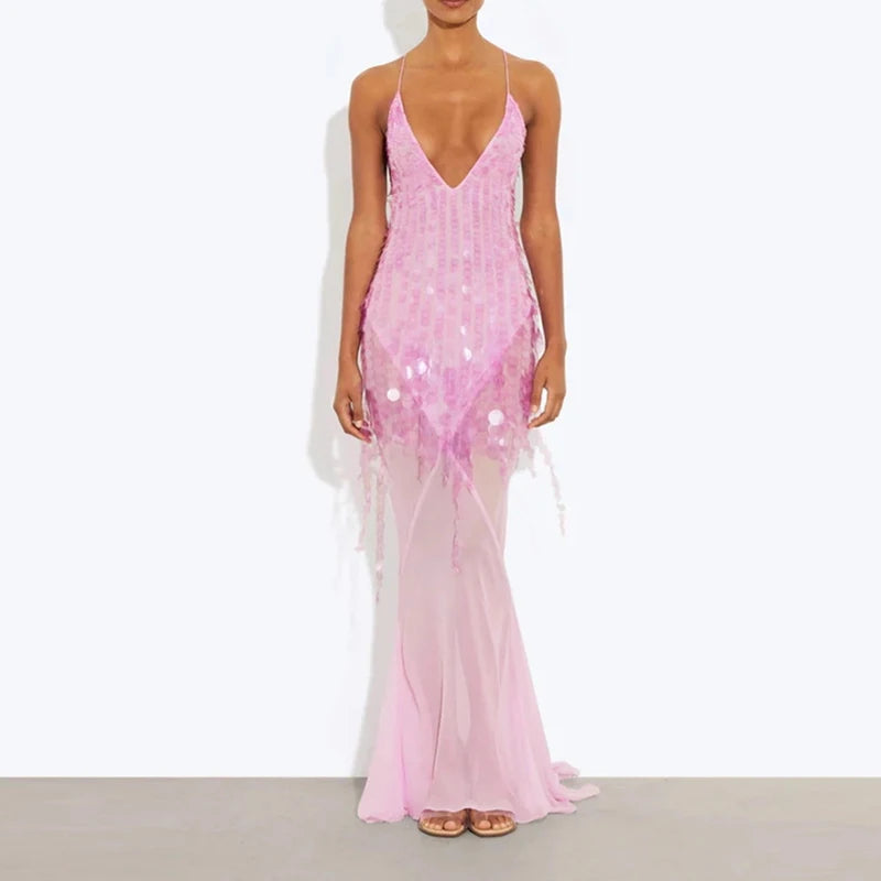 Sirena Sequin Mermaid Gown