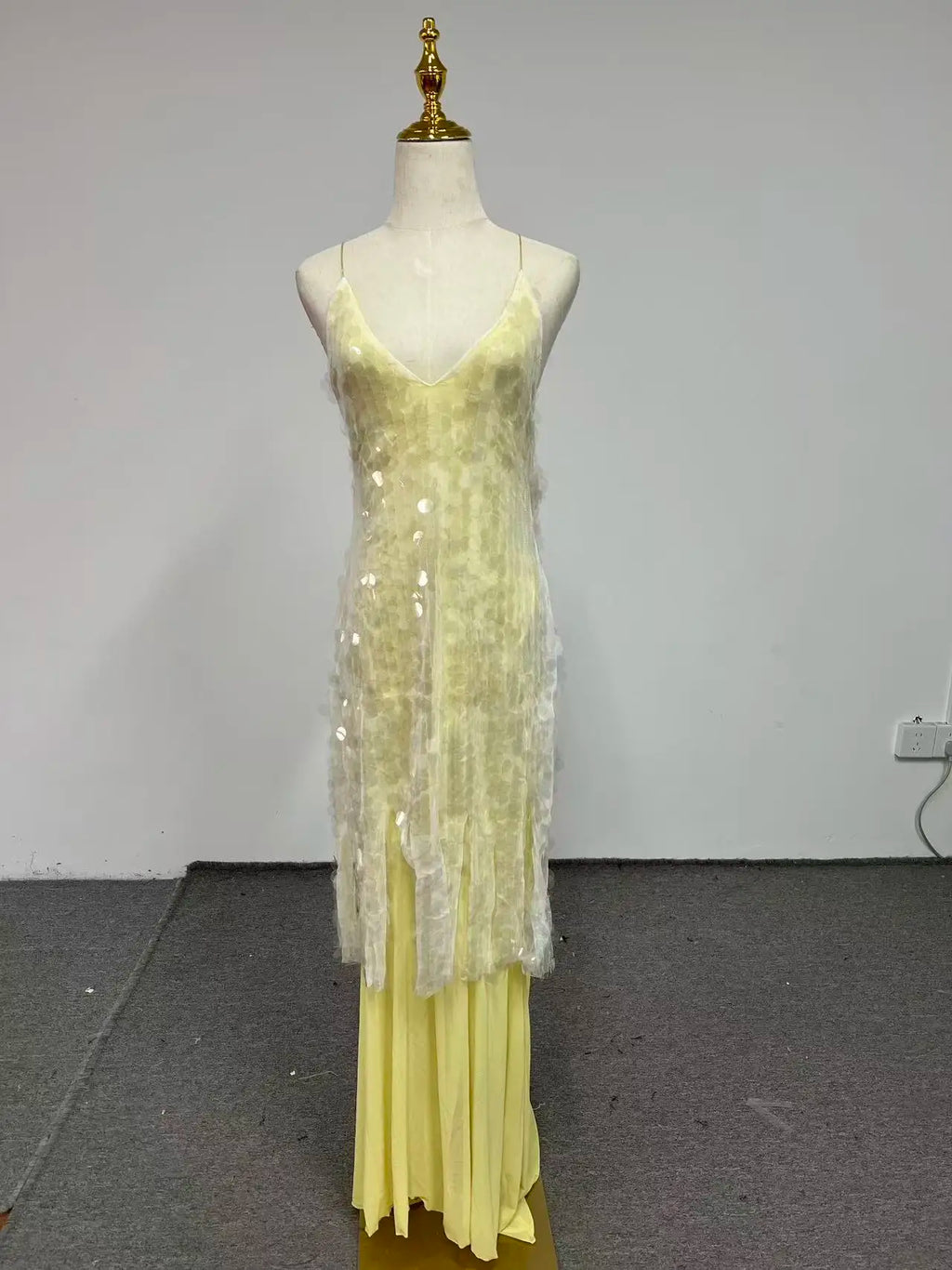 Aria Beaded Fishtail Gown