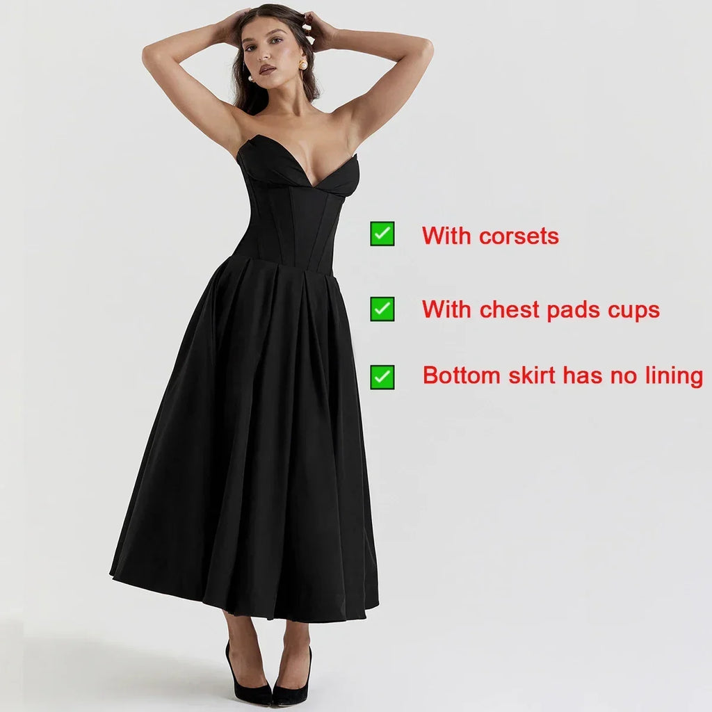 Solstice Strapless Flare Dress