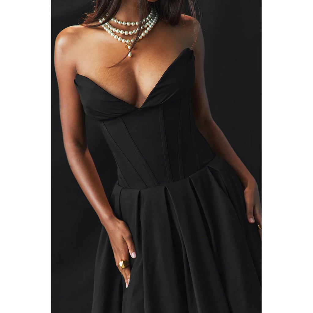Solstice Strapless Flare Dress