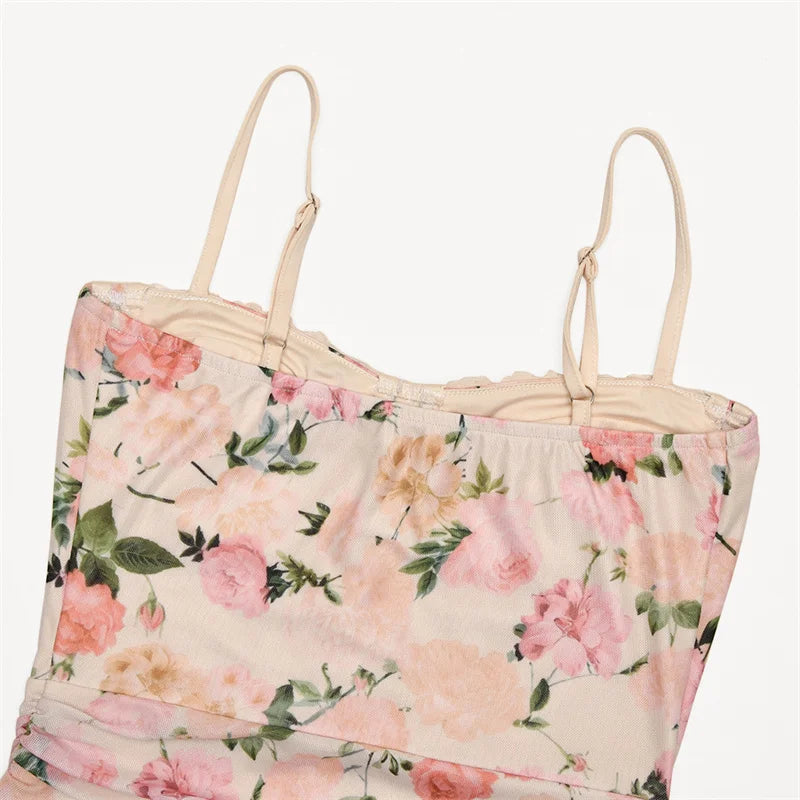 Flora Backless Floral Maxi