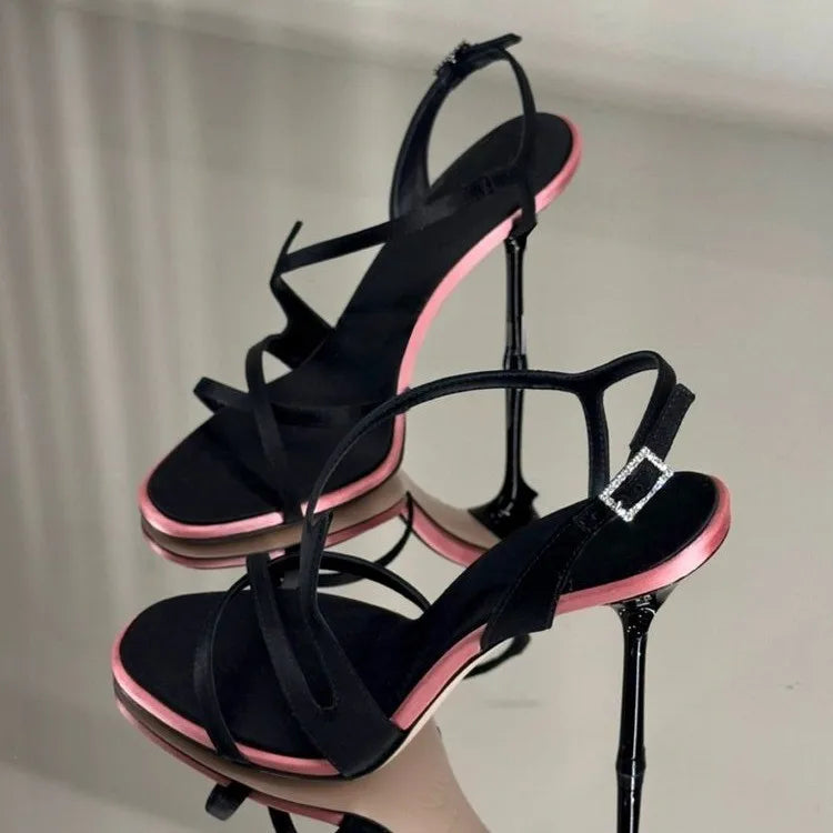 Bicolore Satin Stilettos