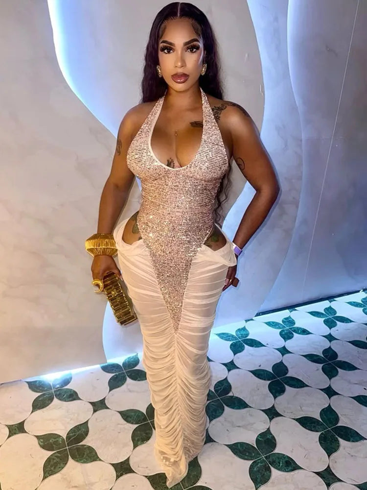 Glitter Sheer Mesh Bodycon