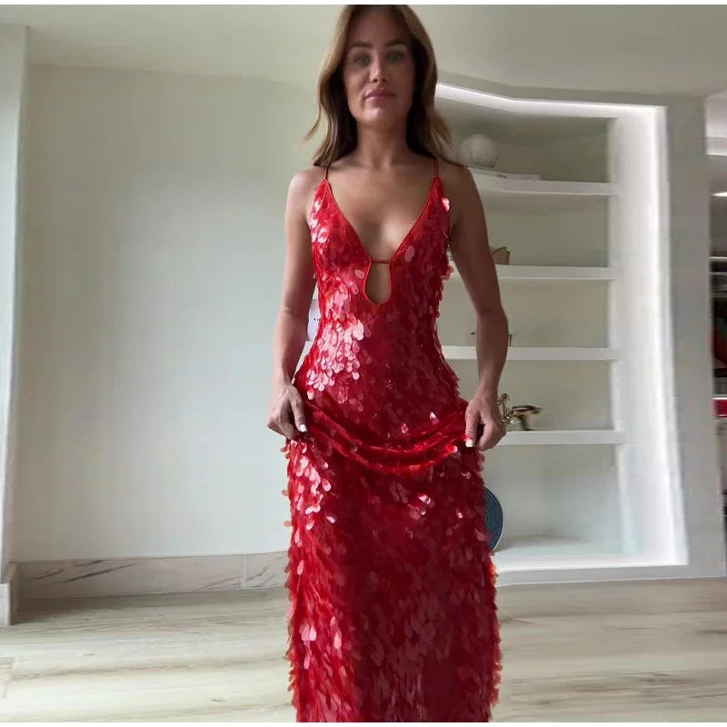 Glimmer Sequin Party Gown