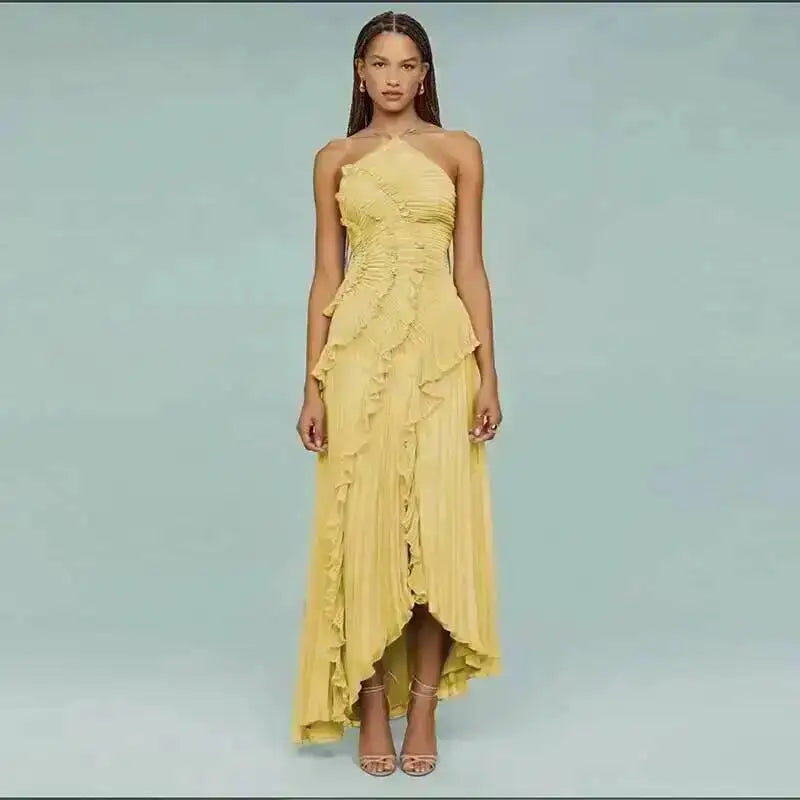 Ginevra Lotus Tiered Gown