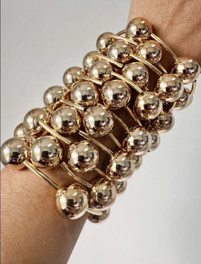 Luxe Gold Bubble Bracelet