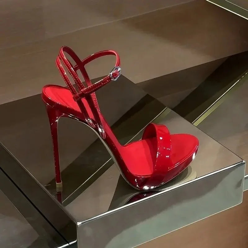 Europa Open-Toe Heels