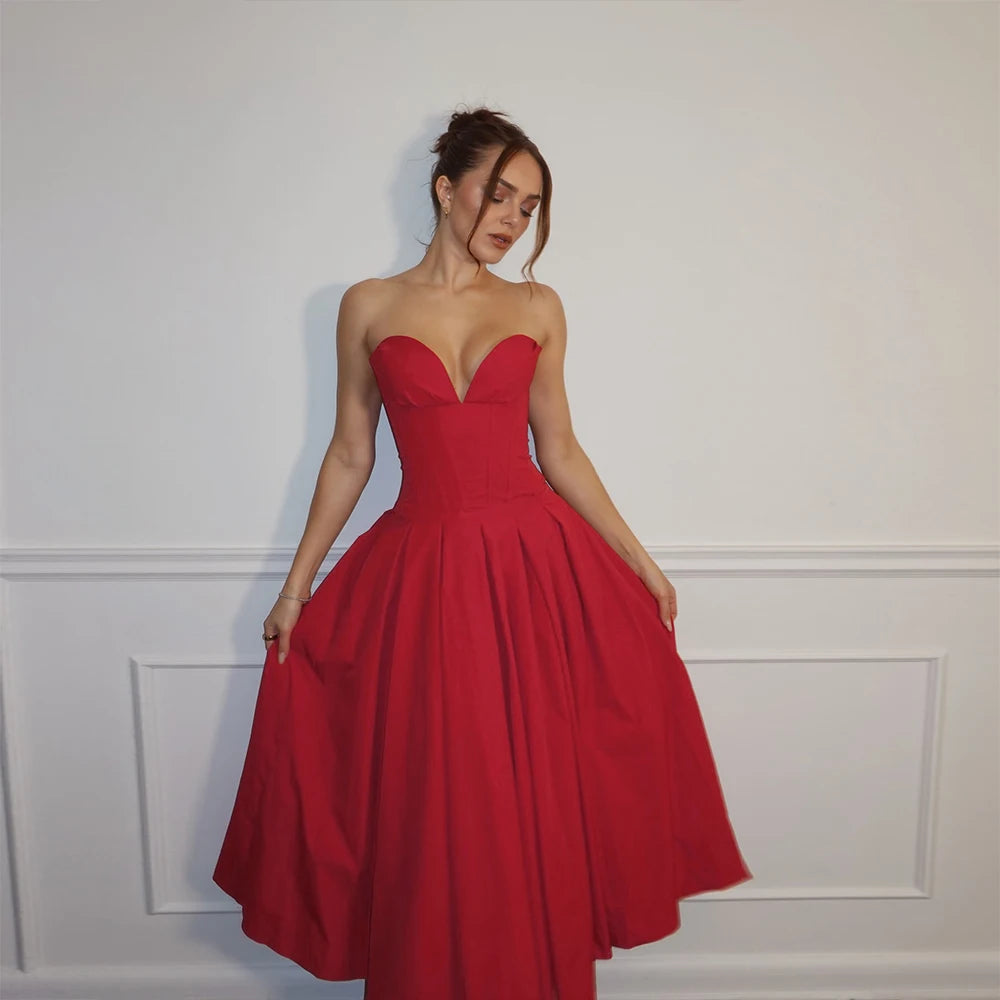 Solstice Strapless Flare Dress
