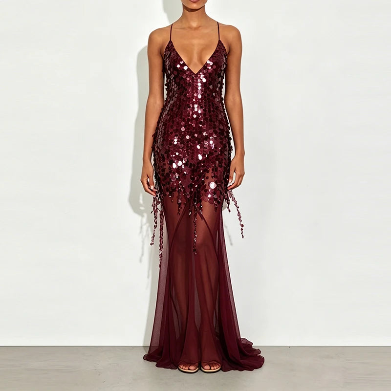 Sirena Sequin Mermaid Gown