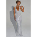 Lumina Sequin Backless Maxi