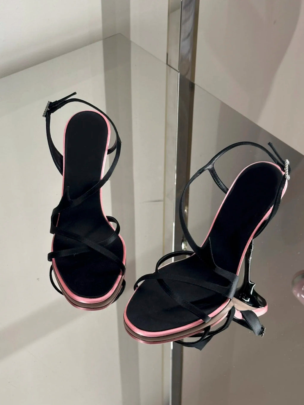 Bicolore Satin Stilettos