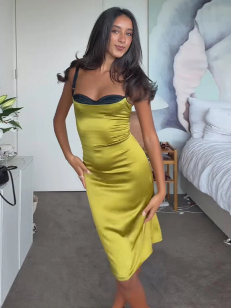 Ariel Satin Slip Midi