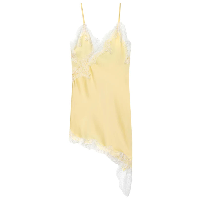 Hana Lace Asymmetric Mini