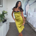 Ariel Satin Slip Midi