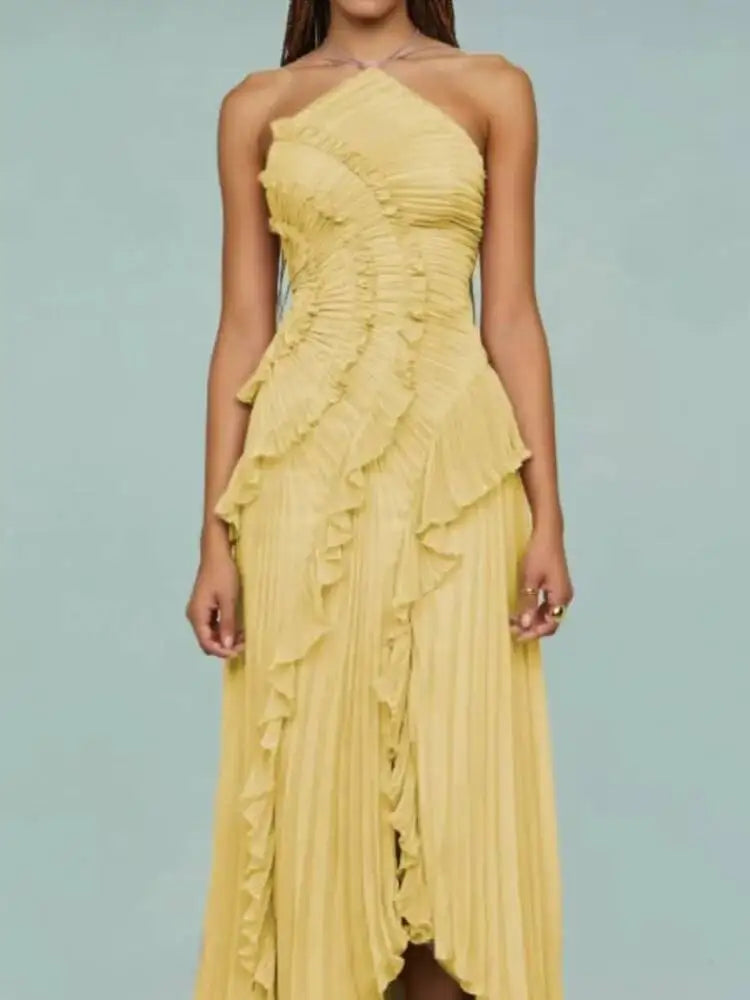 Isadora Lace-Up Evening Gown