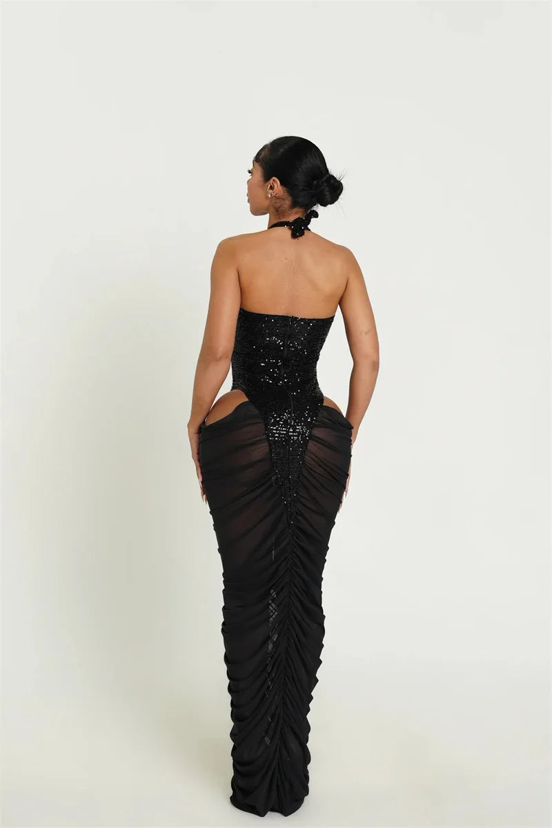 Glitter Sheer Mesh Bodycon