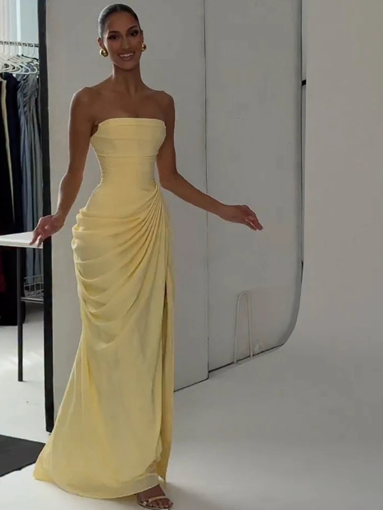 Soleil Strapless Maxi