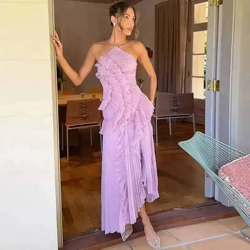 Ginevra Lotus Tiered Gown