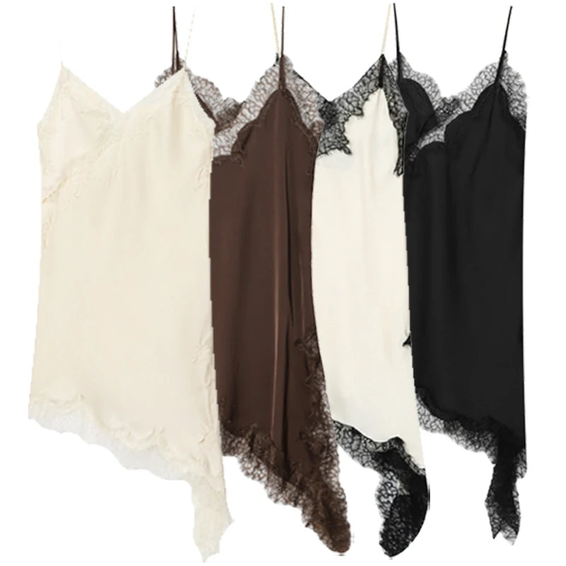 Hana Lace Asymmetric Mini
