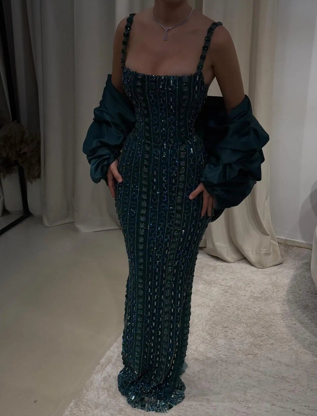 Emeraude Crystal Mermaid Gown