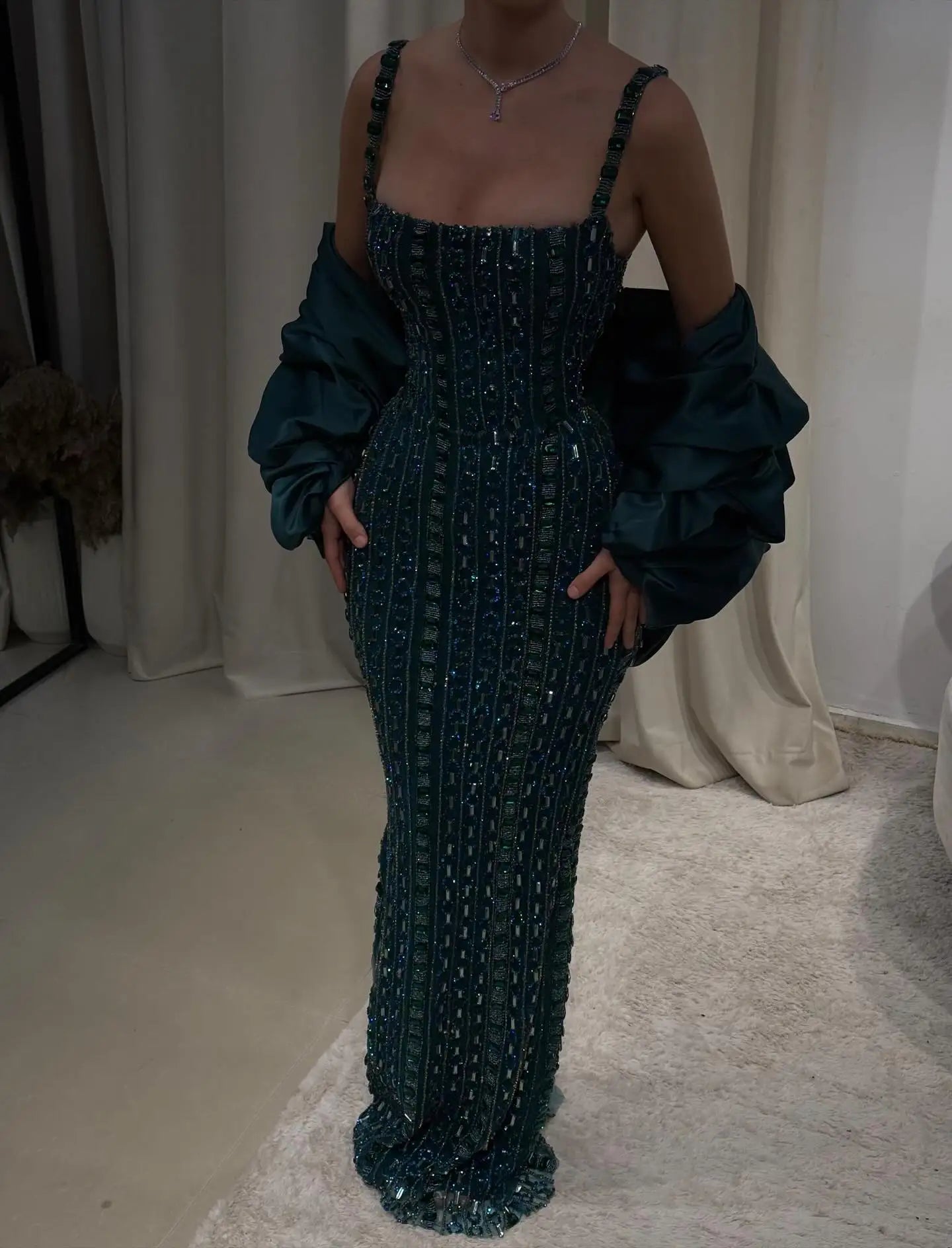 Emeraude Crystal Mermaid Gown