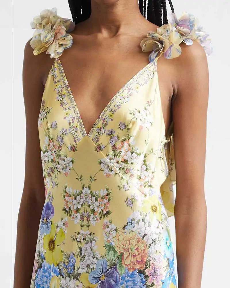 Fleur Sling Floral Maxi