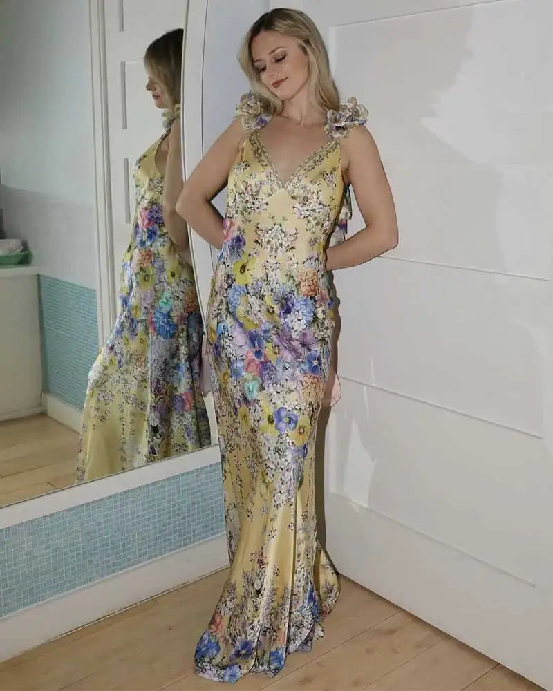 Fleur Sling Floral Maxi