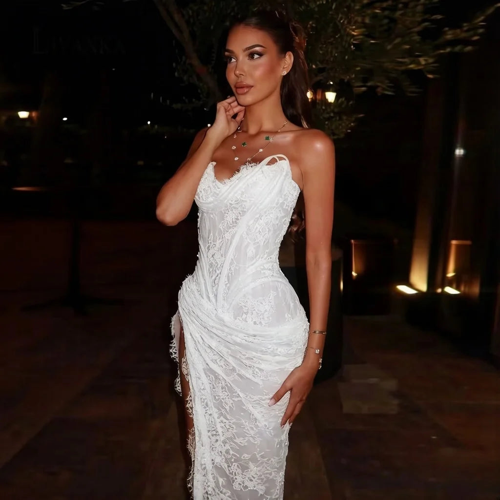 Lucia Lace Corset Gown