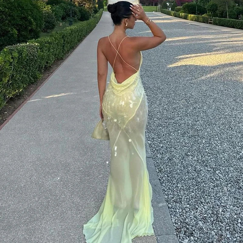 Sirena Sequin Mermaid Gown
