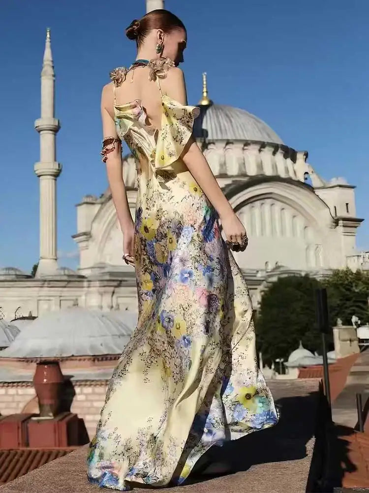 Fleur Sling Floral Maxi