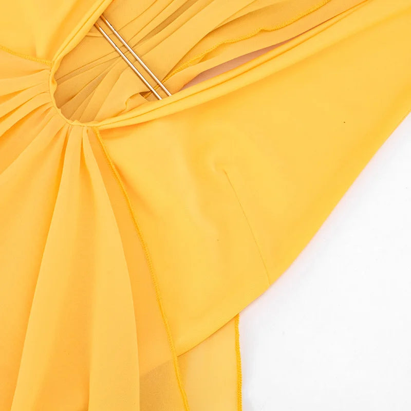 Dalia Deep-V Backless Maxi