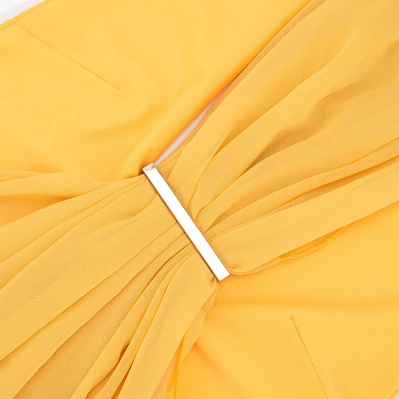 Dalia Deep-V Backless Maxi