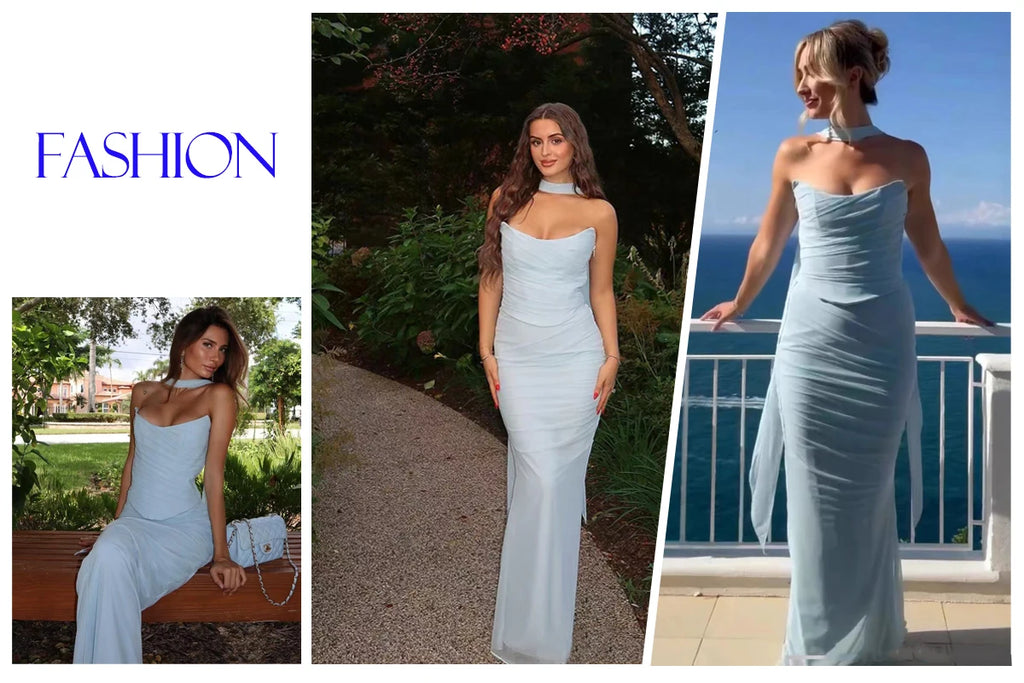 Solstice Strapless Flare Dress