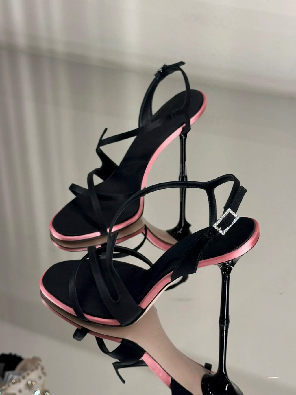 Bicolore Satin Stilettos