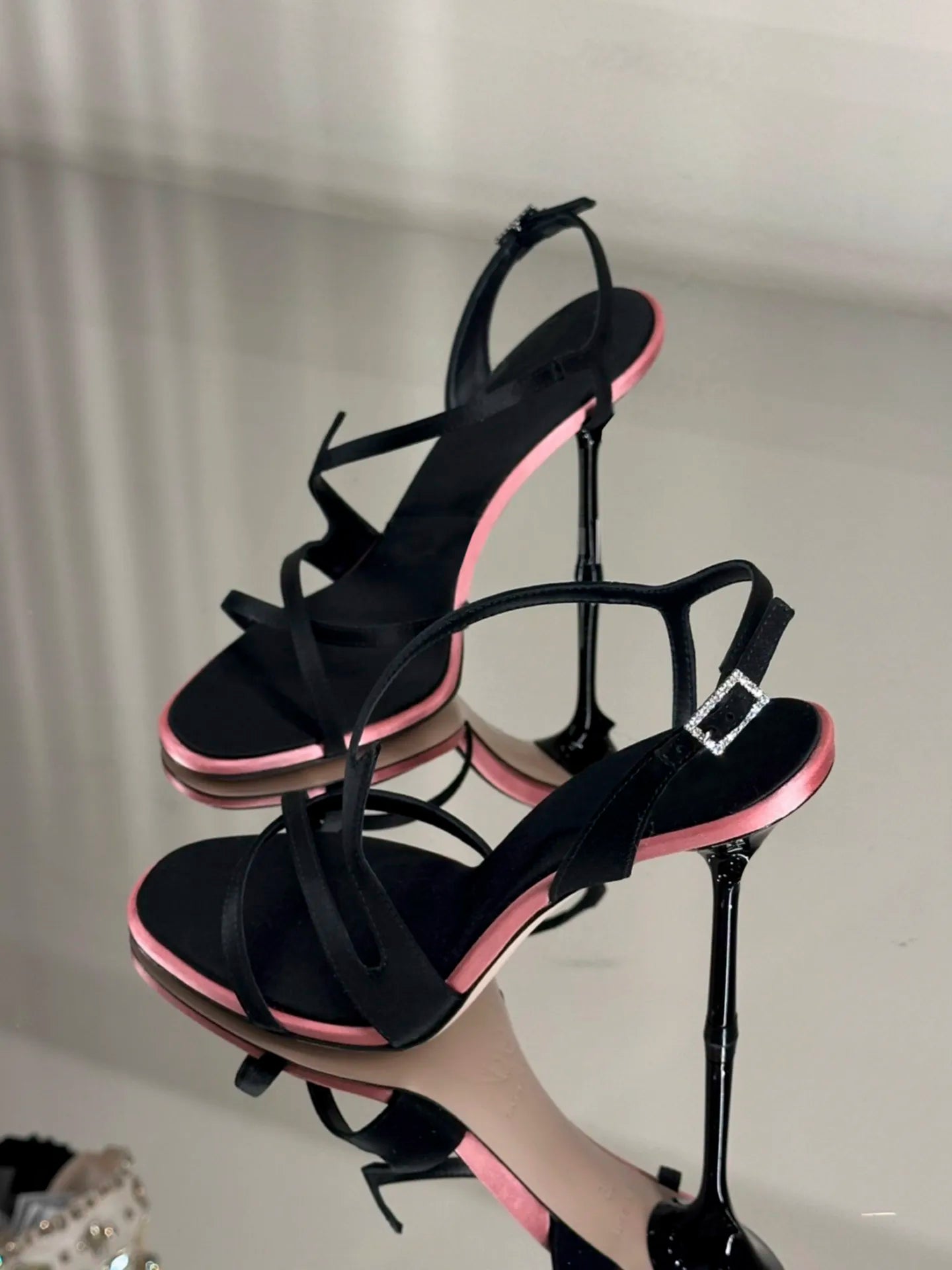 Bicolore Satin Stilettos