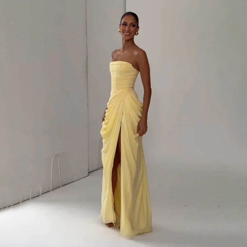 Soleil Strapless Maxi