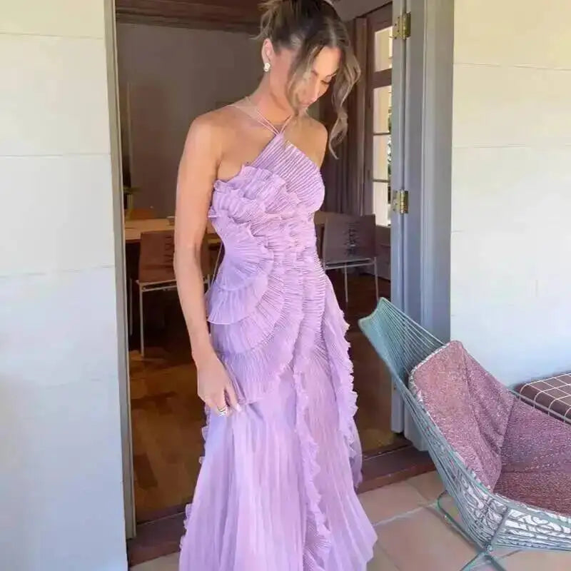 Ginevra Lotus Tiered Gown