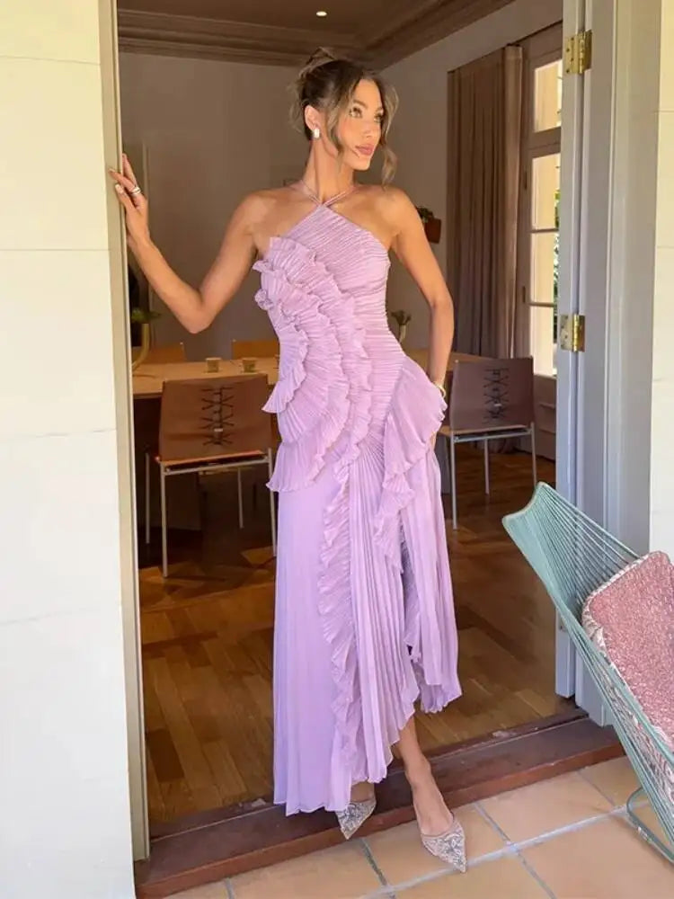 Isadora Lace-Up Evening Gown