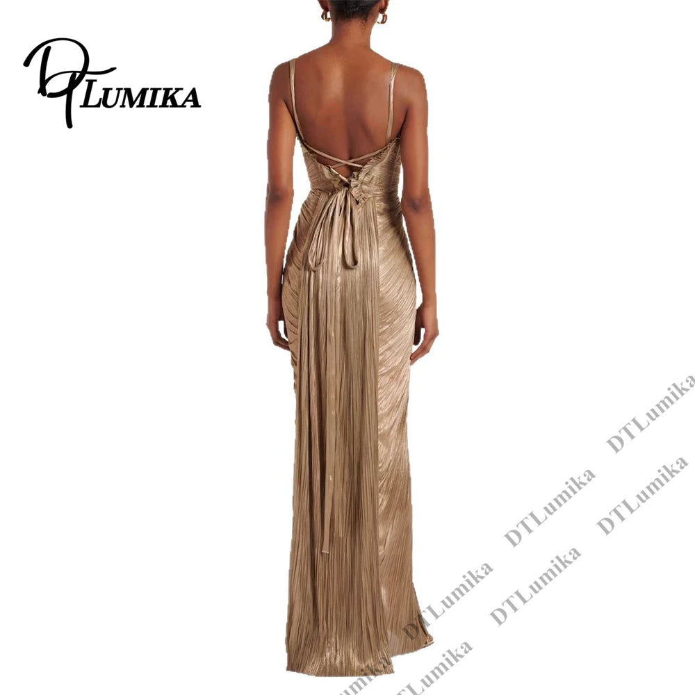 Dorian Gold Mermaid Gown