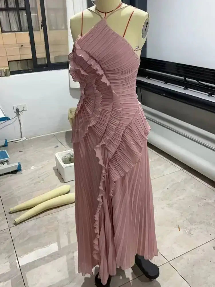Isadora Lace-Up Evening Gown